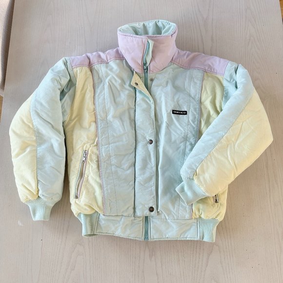 Sun Ice Jackets & Coats Sun Ice Vintage Pastel Puffer Jacket Poshmark
